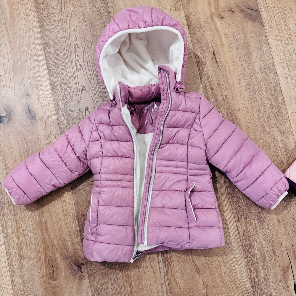 Michael Kors Kids Pink Puffer Jacket